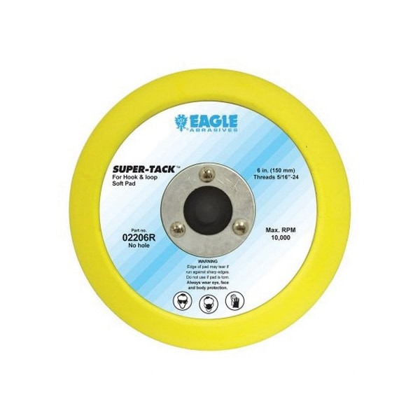 Eagle Abrasives 6' Back Up Pads- Super-Tack Riveted 02206R - main